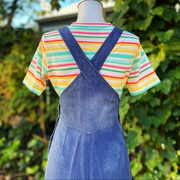 1970s Does 1940s Denim Bib Overalls - Picture 6 of 8